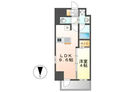 ブランシエスタ金山北(1LDK/5階)の間取り写真
