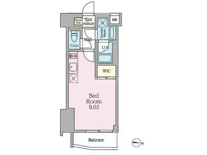 HY S MINOWA II(ワンルーム/2階)の間取り写真