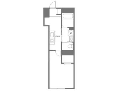 エミネックス芝中田(1K/1階)の間取り写真