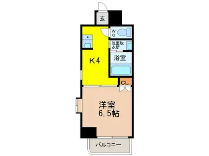 セントラル瑞穂(1K/3階)の間取り写真