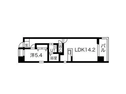 THE BRICKS(1LDK/3階)の間取り写真