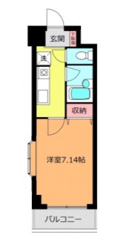 プリマベーラ伊勢宿(1K/2階)の間取り写真