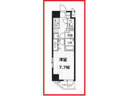 エヌステージ亀戸II(1K/2階)の間取り写真