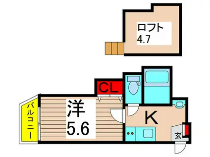 エーデルハイム(1K/3階)の間取り写真