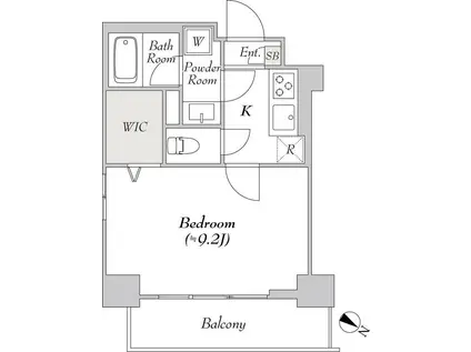 エスモア森下(1K/7階)の間取り写真