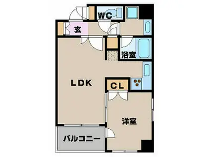 パレステュディオ渋谷ステーションフロント(1DK/8階)の間取り写真