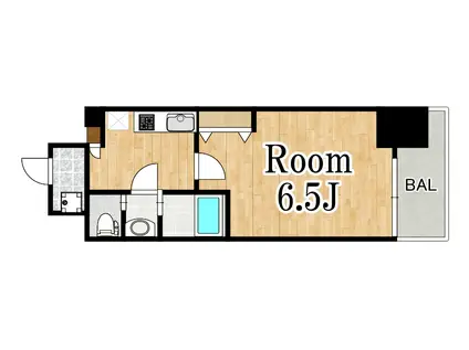 ラグゼ新大阪北(1K/7階)の間取り写真