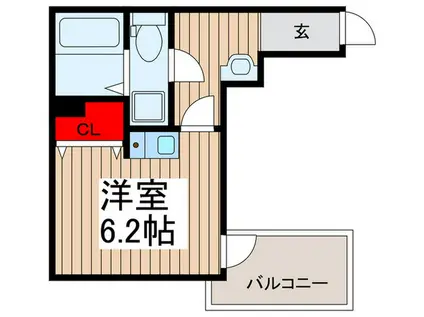 セレーノ舎人(ワンルーム/3階)の間取り写真