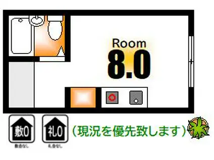 セントラル瀬戸内マンション(ワンルーム/5階)の間取り写真