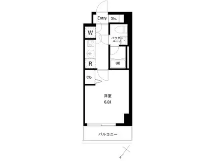 URBAN PARK行徳 STATION FRONT(1K/9階)の間取り写真