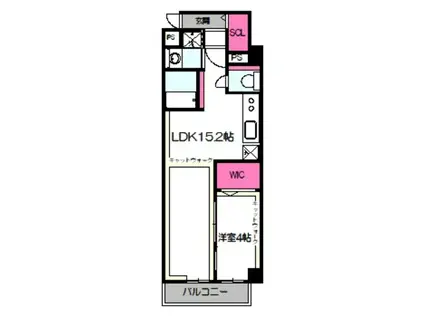 LEGARAND猫 MIYAKOJIMA(1LDK/5階)の間取り写真