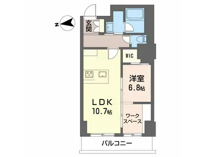 ナナアーク荒町(1LDK/7階)の間取り写真