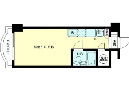 ニューライフ新宿(ワンルーム/8階)の間取り写真