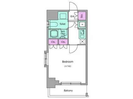 レジディア後楽園(1K/5階)の間取り写真