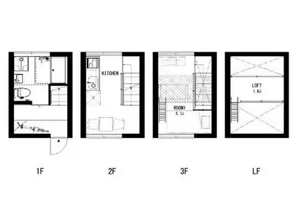 メゾン・ド・キートス(1K/3階)の間取り写真