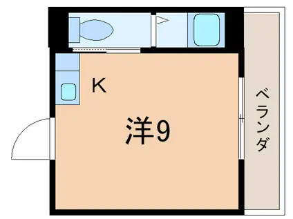 甲柔館ビル(ワンルーム/3階)の間取り写真