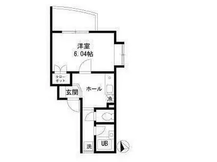 代々木パークサイドガーデンズ(1K/3階)の間取り写真