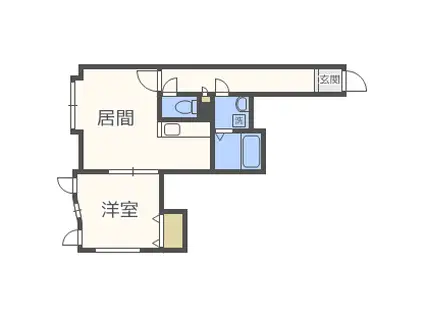 IL VENTO(1LDK/2階)の間取り写真