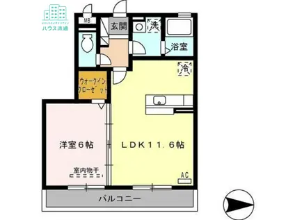 ロイヤルニュータウン(1LDK/3階)の間取り写真