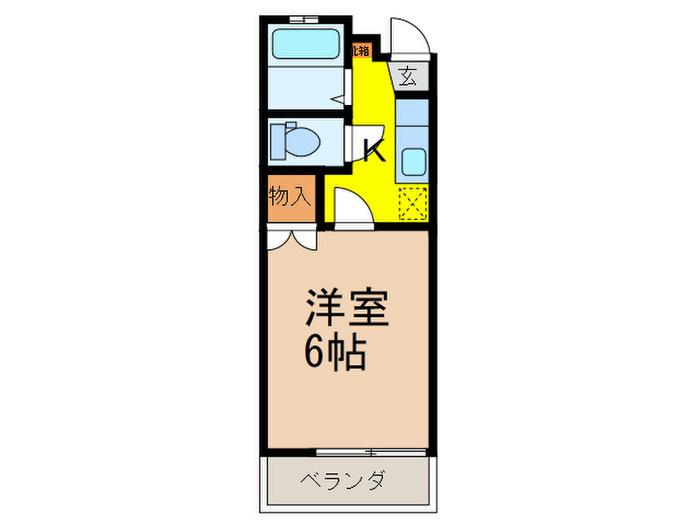 AP上石神井(1K/2階)の間取り写真