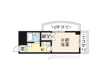 メゾングランドール(1K/4階)の間取り写真