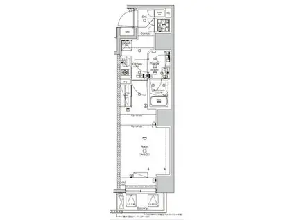 シーフォルム外苑前(1K/2階)の間取り写真