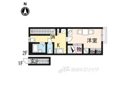 レオパレス悠(1K/2階)の間取り写真