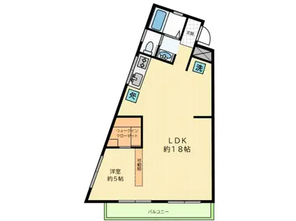 第一櫻井マンション(1LDK/2階)の間取り写真