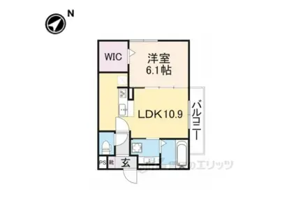メゾンシャトーベルロード(1LDK/1階)の間取り写真