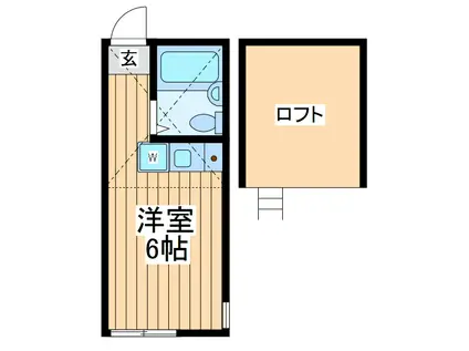 ユナイトステージキャンディーロード(ワンルーム/1階)の間取り写真