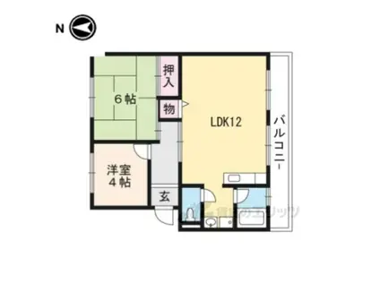 南井ハイツ(2LDK/3階)の間取り写真