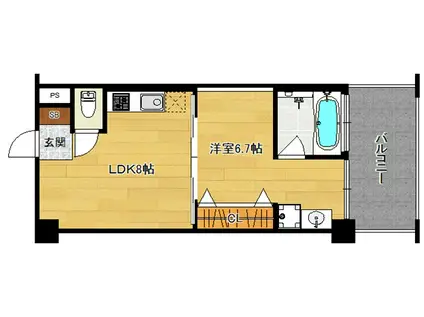 MAISON DE NOHANT(1LDK/3階)の間取り写真