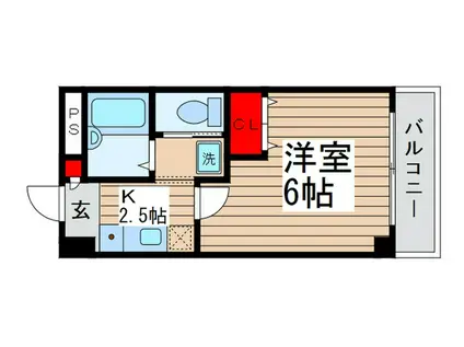 FS COURT 津田沼(1K/2階)の間取り写真