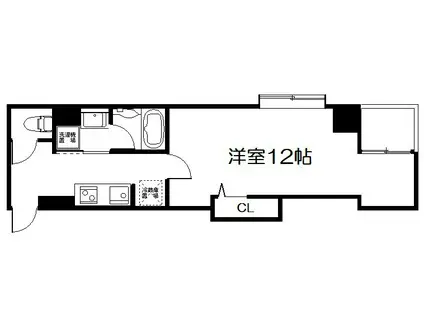 雅綾小路(1K/2階)の間取り写真