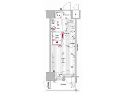 グランド・ガーラ大森(1K/8階)の間取り写真