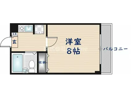 アスカハイツ(1K/2階)の間取り写真