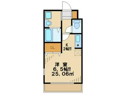 プリマベーラ(1K/3階)の間取り写真