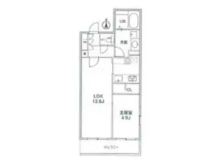 THE PALMS MUSE 新江古田(1LDK/4階)の間取り写真