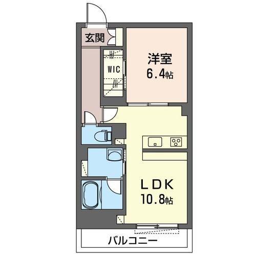 ルーチェ スール(1LDK/1階)の間取り写真