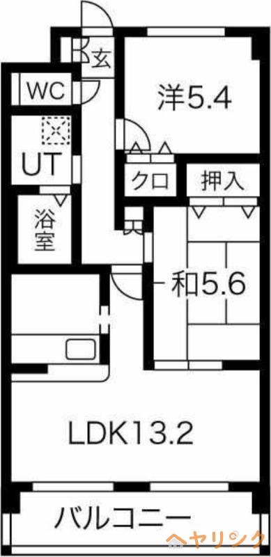 アーバンリミックス(2LDK/3階)の間取り写真