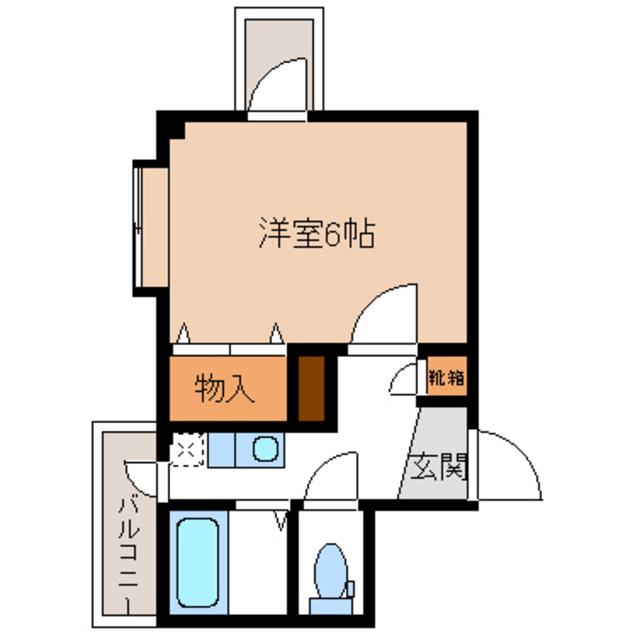フレンドコーポ97(ワンルーム/4階)の間取り写真
