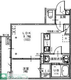 KEIAI RESIDENCE 大和田V(1LDK/3階)の間取り写真