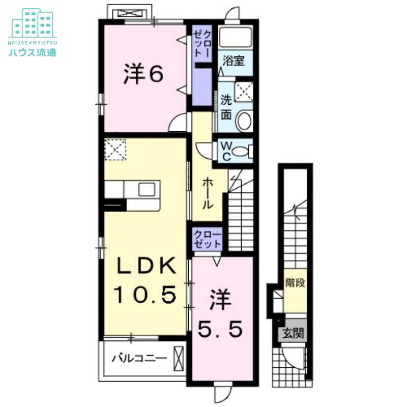 フリーデンST・III(2LDK/2階)の間取り写真