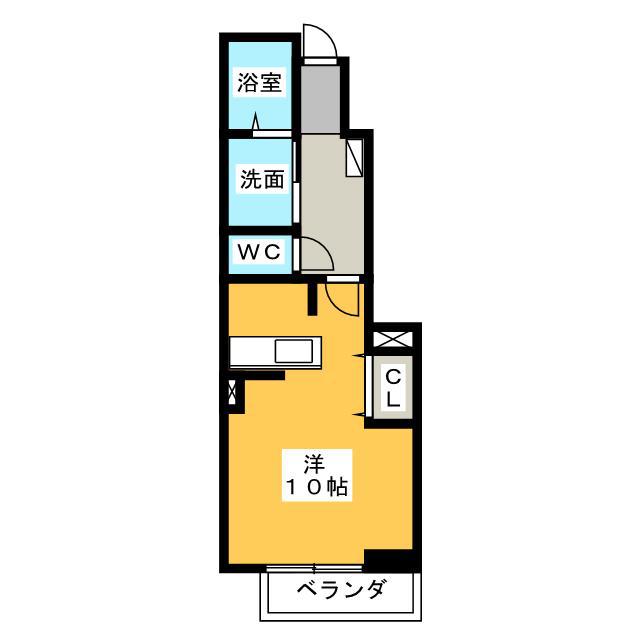 T・H NOVA(1K/1階)の間取り写真