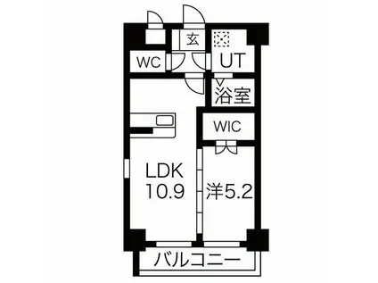 ソレイユ・ルヴァン(1LDK/2階)の間取り写真