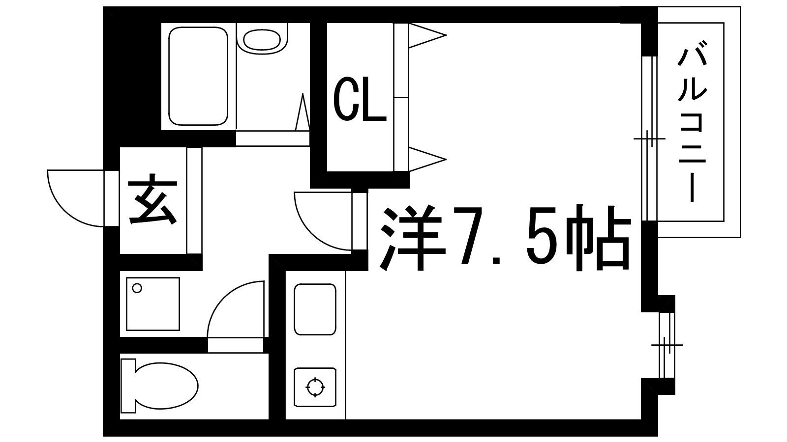 モンレーブ(ワンルーム/3階)の間取り写真