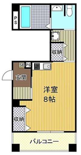 フォーラム此花四貫島(ワンルーム/2階)の間取り写真