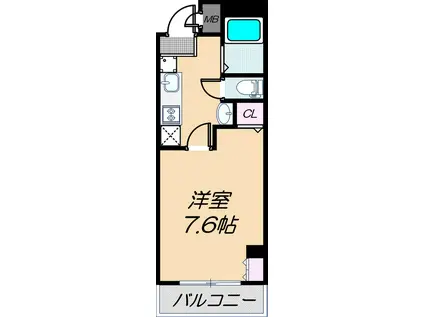 リバーライズ玉造(1K/5階)の間取り写真