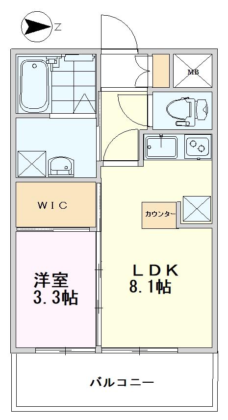 ライブ・トピア子安東館(1LDK/1階)の間取り写真