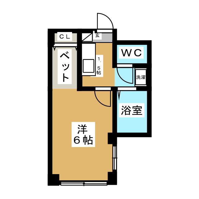 ノースルミエール(1K/5階)の間取り写真